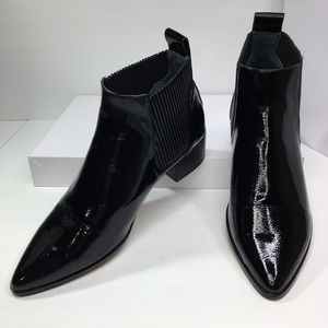 Dolce Vita Macie Patent Pointy Toe Ankle Boot